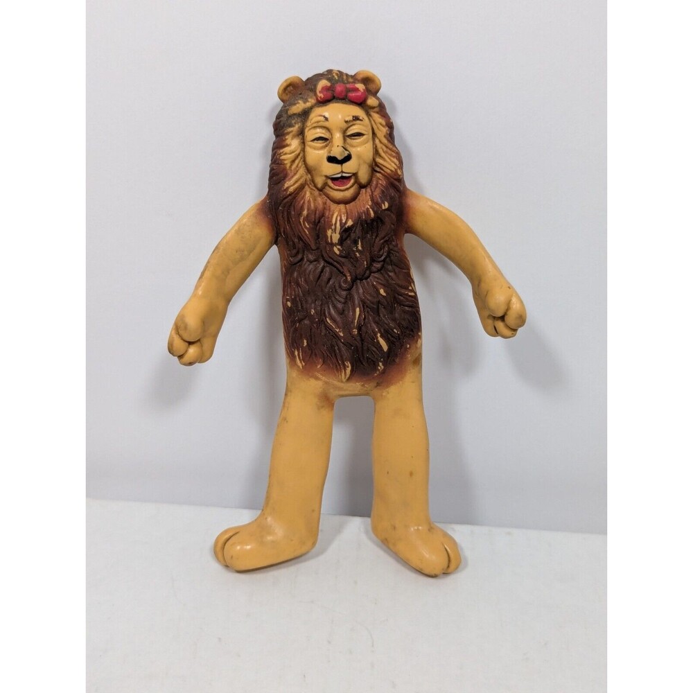 Vintage 1989 Turner Cowardly Lion Wizard Of Oz Toy Figure, New York Bendable 6"